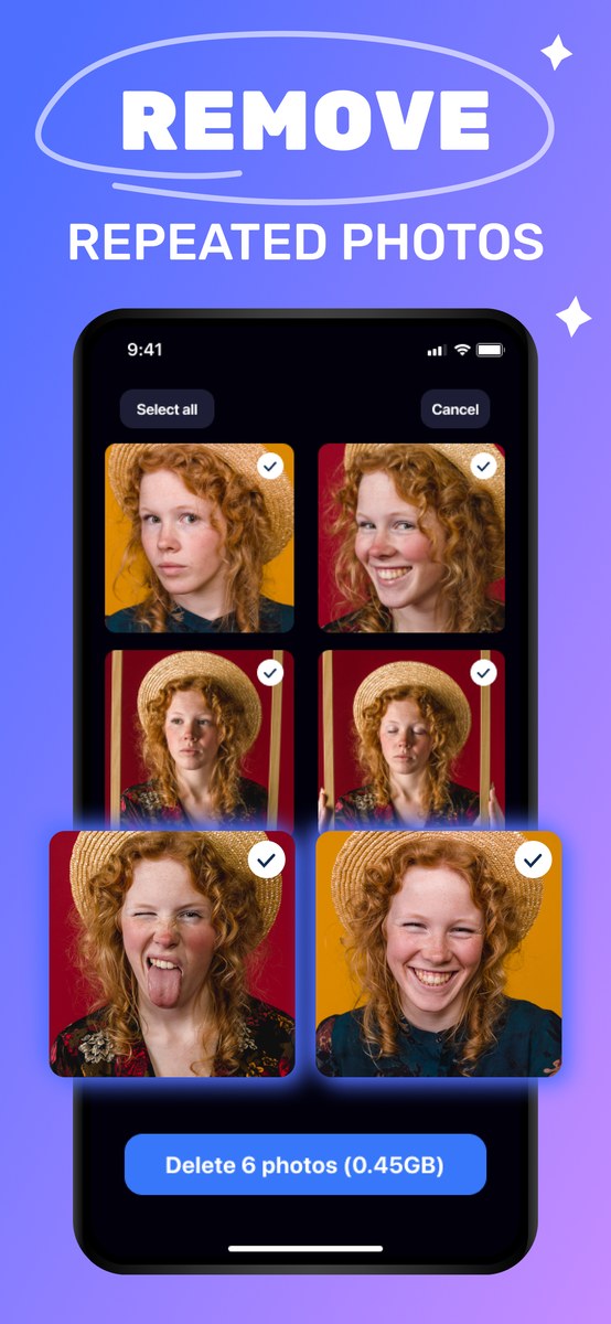 Remove repeated photos
